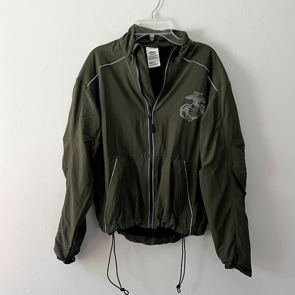 new balance // army green marines US USCM Windbreaker Jacket XS short - Picture 1 of 8